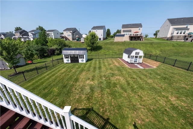 107 Marias Way S, Park, PA 15129 - fenced backyard featuring a shed and a residential view