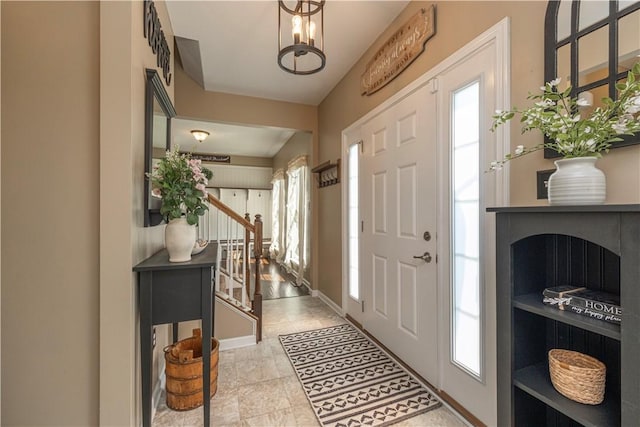 107 Marias Way S, Park, PA 15129 - foyer featuring healthy amount of natural light and stairway