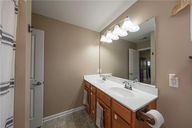 107 Marias Way S, Park, PA 15129 - bathroom featuring double vanity and baseboards