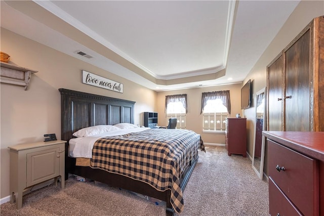 107 Marias Way S, Park, PA 15129 - carpeted bedroom featuring a tray ceiling and baseboards