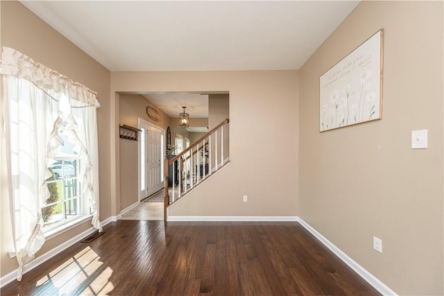 107 Marias Way S, Park, PA 15129 - unfurnished room with wood finished floors and stairs