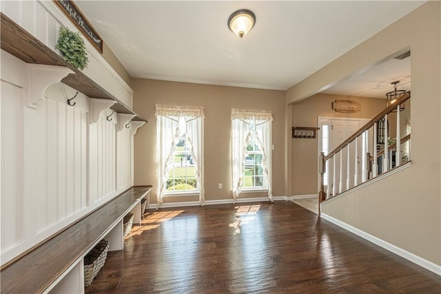 107 Marias Way S, Park, PA 15129 - mudroom featuring baseboards and hardwood / wood-style floors