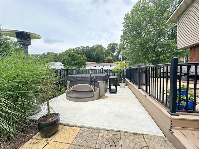 132 Terrace Dr, North Sewickley Twp, PA 16117 - view of patio / terrace with a hot tub