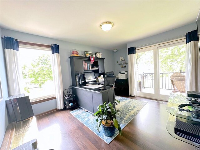 132 Terrace Dr, North Sewickley Twp, PA 16117 - office with wood finished floors