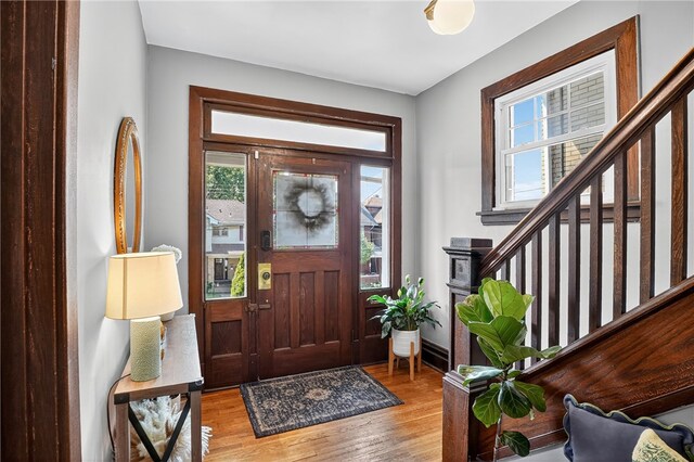 3238 Gaylord Ave, Dormont, PA 15216 - entryway featuring wood finished floors and stairway