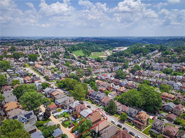 3238 Gaylord Ave, Dormont, PA 15216 - aerial view of residential area featuring property boundaries highlighted