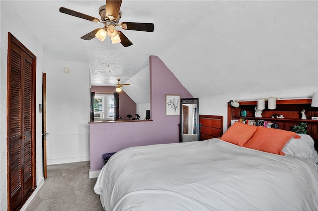 3238 Gaylord Ave, Dormont, PA 15216 - carpeted bedroom featuring lofted ceiling and a ceiling fan