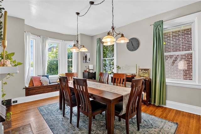 3238 Gaylord Ave, Dormont, PA 15216 - dining space with baseboards and wood finished floors
