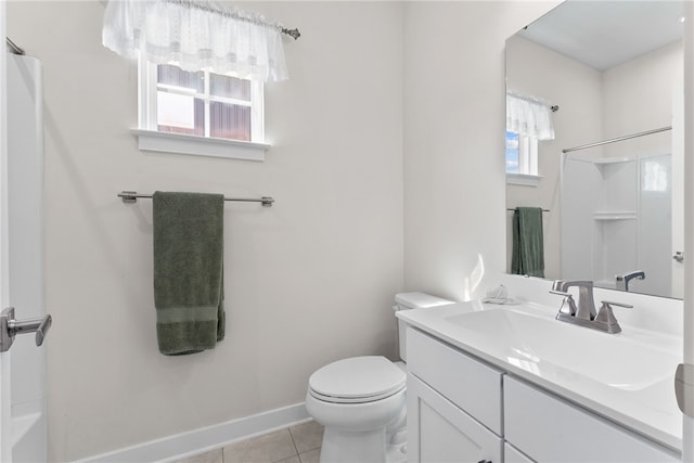519 Captain Lee Boss Way, Cranberry Twp, PA 16066 - bathroom with vanity, a shower, and tile patterned floors