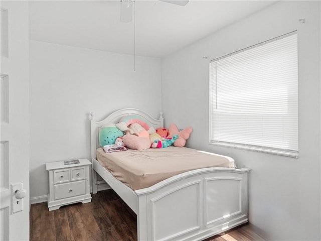 318 Penn Ave, Aliquippa, PA 15001 - bedroom featuring dark wood-style flooring and ceiling fan