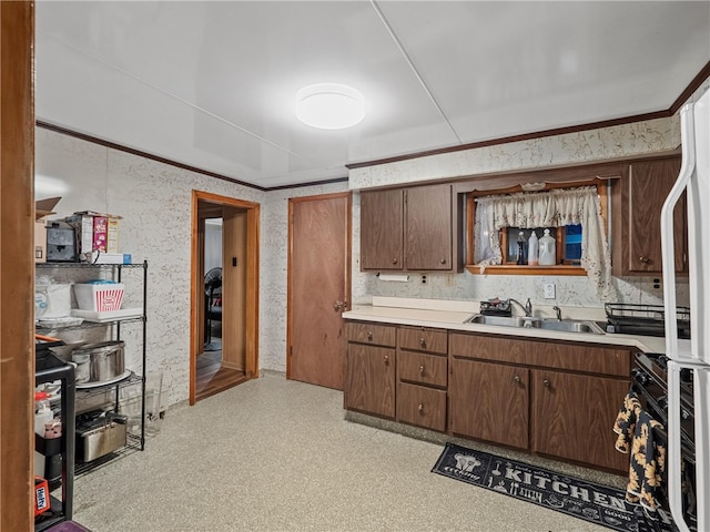 318 Penn Ave, Aliquippa, PA 15001 - kitchen featuring light countertops and stove