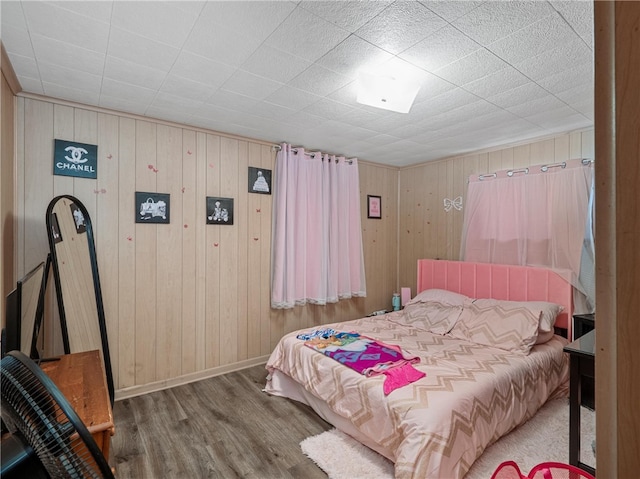 318 Penn Ave, Aliquippa, PA 15001 - bedroom with wood finished floors and wood walls
