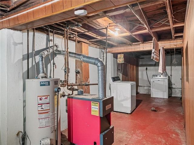 318 Penn Ave, Aliquippa, PA 15001 - utility room with gas water heater and a heating unit