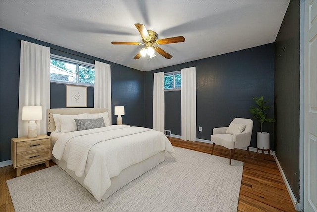 125 Holstein Dr, North Fayette, PA 15071 - bedroom featuring wood finished floors and ceiling fan
