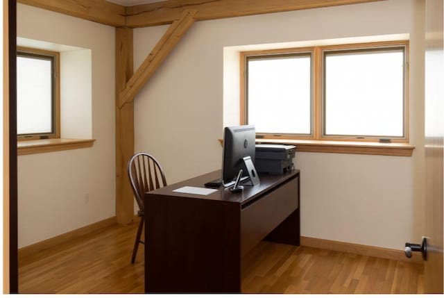 405 Hogg Rd, Worthington, PA 16262 - home office featuring light wood-style floors and baseboards