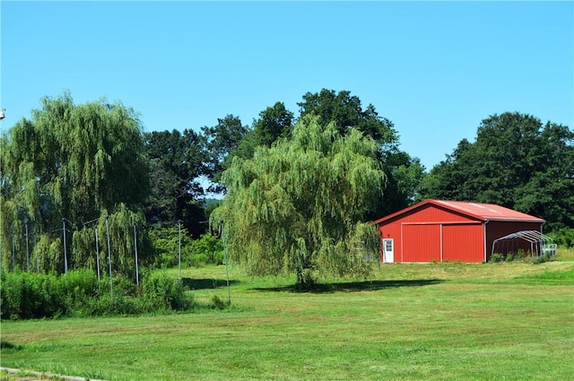 405 Hogg Rd, Worthington, PA 16262 - view of green lawn featuring an outbuilding and an outdoor structure