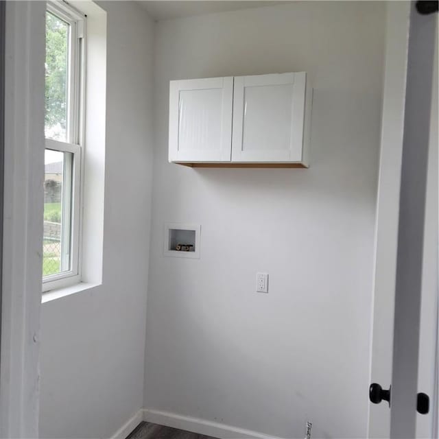 1914 Arlington Ave, Arlington, PA 15210 - laundry area with cabinet space, hookup for a washing machine, and plenty of natural light