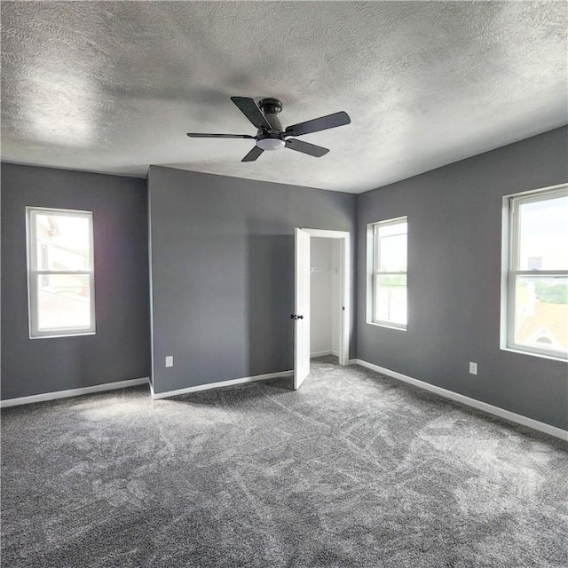 1914 Arlington Ave, Arlington, PA 15210 - unfurnished bedroom with carpet flooring, a textured ceiling, and ceiling fan