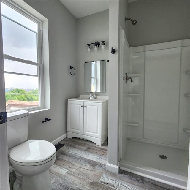 1914 Arlington Ave, Arlington, PA 15210 - full bath with a shower stall, vanity, and wood finished floors