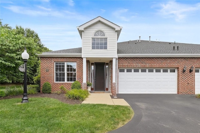 202 Providence Ct, Adams Twp, PA 16059 - traditional-style home with brick siding, driveway, a shingled roof, and a garage