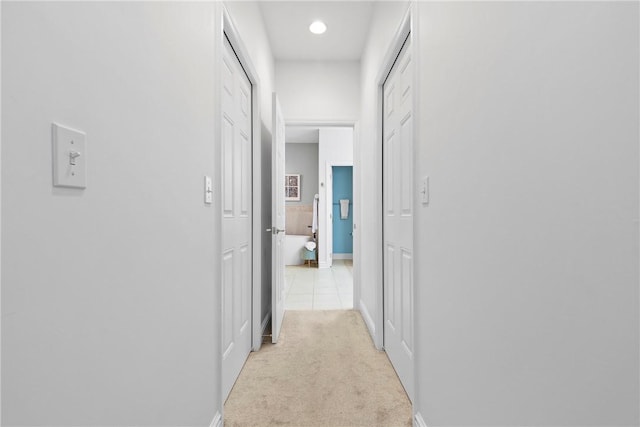 202 Providence Ct, Adams Twp, PA 16059 - corridor featuring light colored carpet and light tile patterned floors