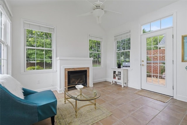 202 Providence Ct, Adams Twp, PA 16059 - sunroom / solarium featuring healthy amount of natural light and lofted ceiling