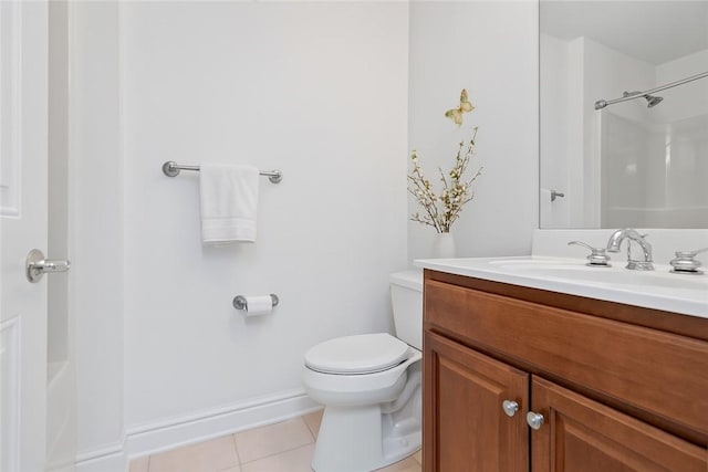 202 Providence Ct, Adams Twp, PA 16059 - full bath with tile patterned flooring, vanity, and a shower