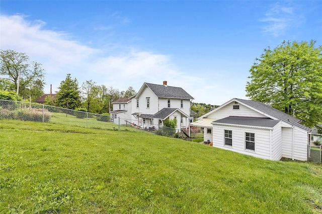 447 Highfield, Canonsburg, PA 15317 - rear view of property featuring a fenced backyard