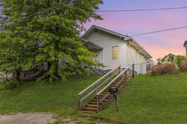 447 Highfield, Canonsburg, PA 15317 - view of front of house featuring stairway and a front yard