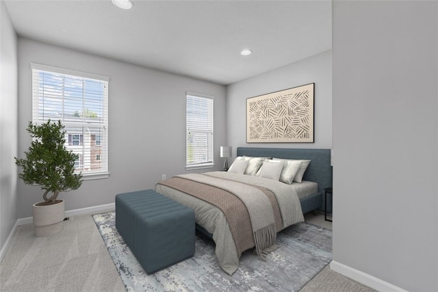 1009 Grey Fox Cir, Bridgeville, PA 15017 - bedroom with multiple windows, carpet flooring, and recessed lighting