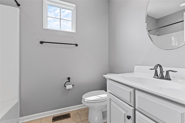 1009 Grey Fox Cir, Bridgeville, PA 15017 - full bath with vanity, tile patterned flooring, and a shower