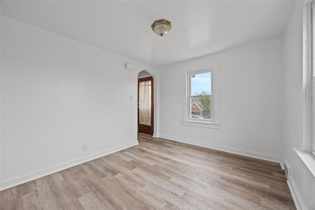 1 Core, City Of Washington, PA 15301 - unfurnished room featuring arched walkways and light wood-type flooring