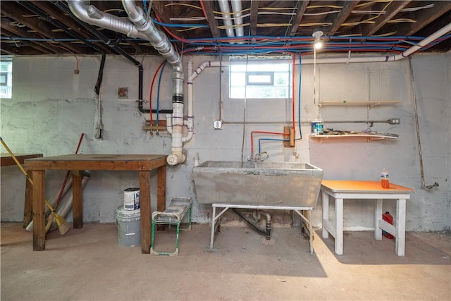 3715 Tuscarawas Rd, Brighton Twp, PA 15009 - basement featuring a sink