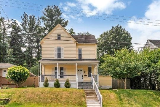 292 Springfield Ave, City Of Washington, PA 15301 - view of front of home featuring covered porch and stairs