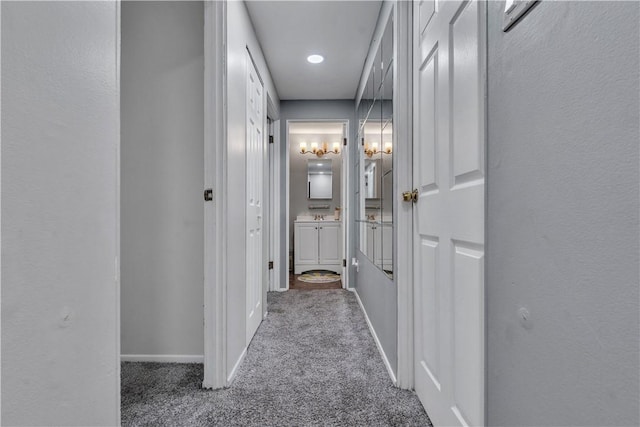 3616 Allendale Cir, Sheraden, PA 15204 - corridor featuring carpet and baseboards