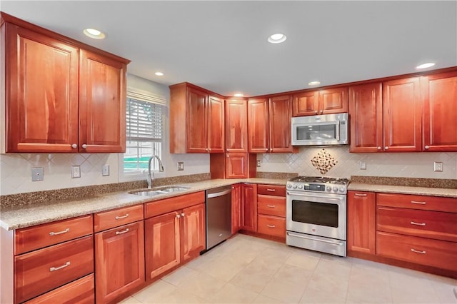 329 Oak Grove Ct, Mccandless, PA 15090 - kitchen featuring appliances with stainless steel finishes, decorative backsplash, and recessed lighting