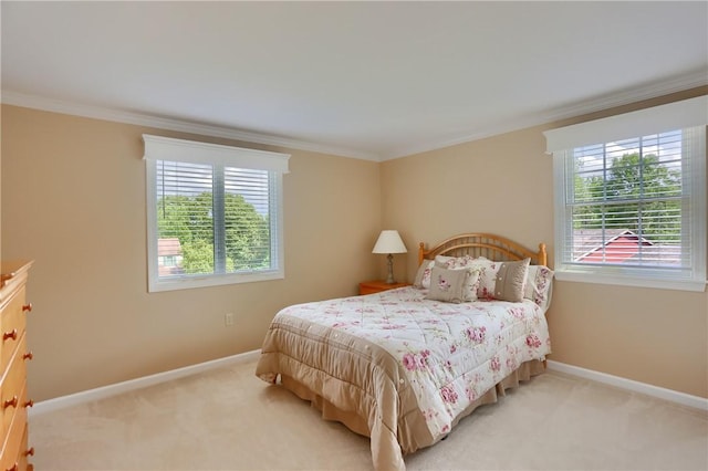 329 Oak Grove Ct, Mccandless, PA 15090 - bedroom with ornamental molding and light carpet