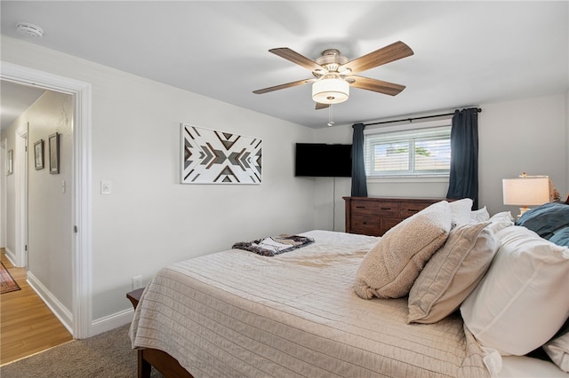 68 Cynthia Dr, Carnegie, PA 15106 - bedroom with ceiling fan and light wood-type flooring