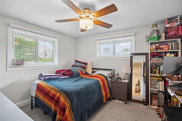 68 Cynthia Dr, Carnegie, PA 15106 - carpeted bedroom featuring baseboards and ceiling fan
