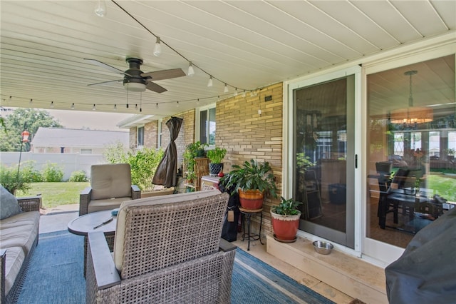 68 Cynthia Dr, Carnegie, PA 15106 - view of patio with a ceiling fan