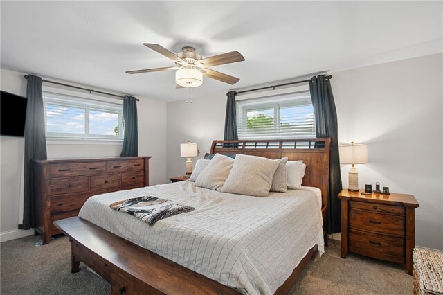 68 Cynthia Dr, Carnegie, PA 15106 - bedroom featuring carpet flooring, multiple windows, and a ceiling fan