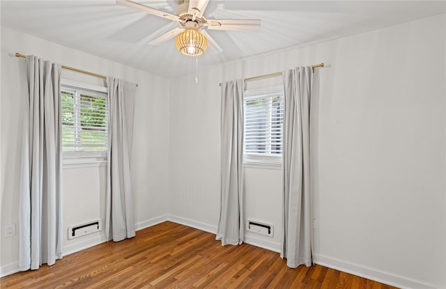 334 Shaler St, Mt Washington, PA 15211 - spare room featuring wood finished floors and ceiling fan