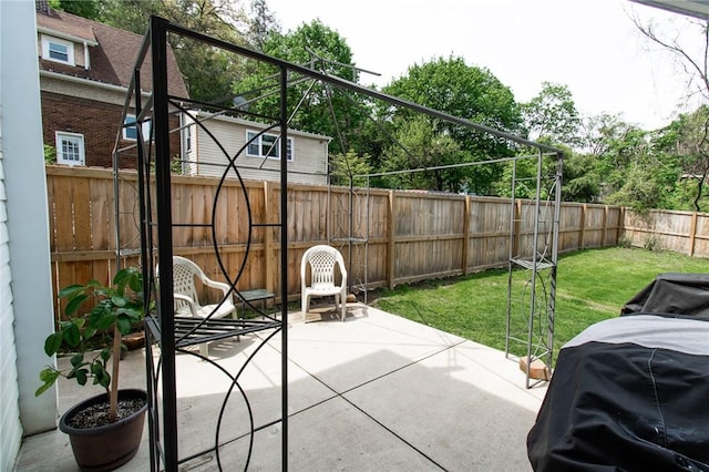 901 Alexander St, Shaler, PA 15116 - fenced backyard with a patio area and grilling area