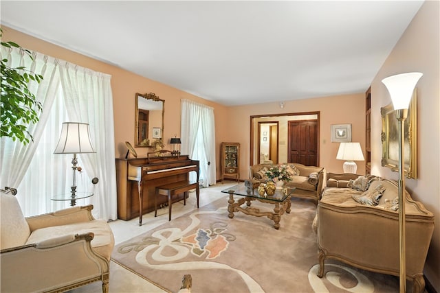 566 Ridgeview Rd, East Huntingdon, PA 15666 - living room featuring light carpet