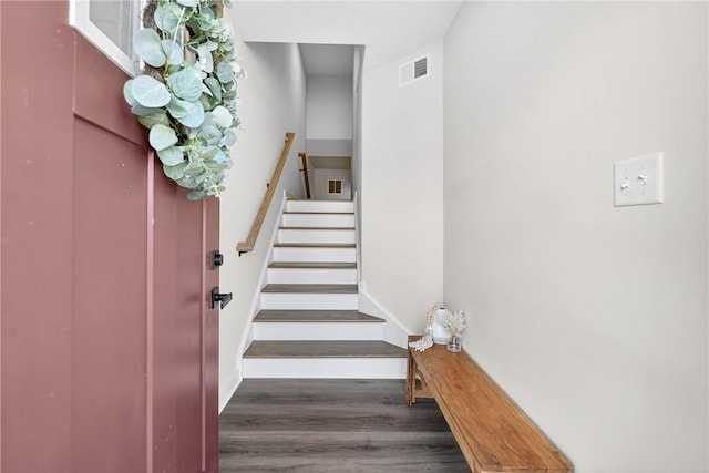 124 Rivulet Pl, Jackson Twp, PA 16063 - staircase with wood finished floors and baseboards