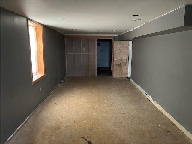 212 Shaffer Ave, Elizabeth Twp/Boro, PA 15037 - spare room featuring concrete flooring and baseboards