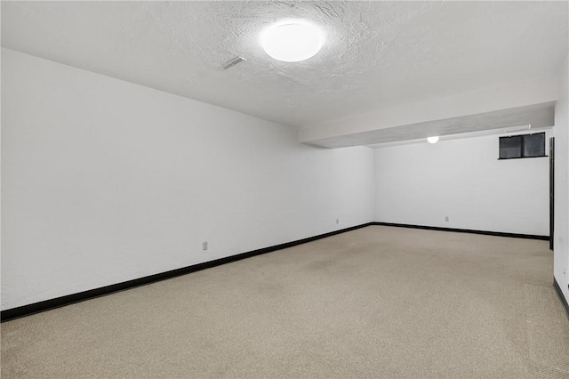 102 Barnwood Ln, Ross Twp, PA 15237 - finished basement featuring light carpet and a textured ceiling