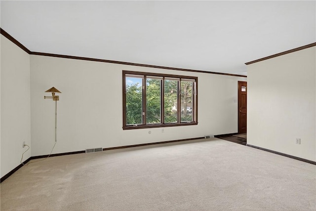 102 Barnwood Ln, Ross Twp, PA 15237 - carpeted empty room featuring ornamental molding and baseboards