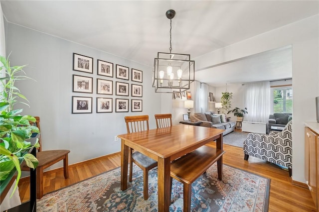 12 Lynmar Dr, Shaler, PA 15209 - dining room featuring light wood-style flooring and a chandelier