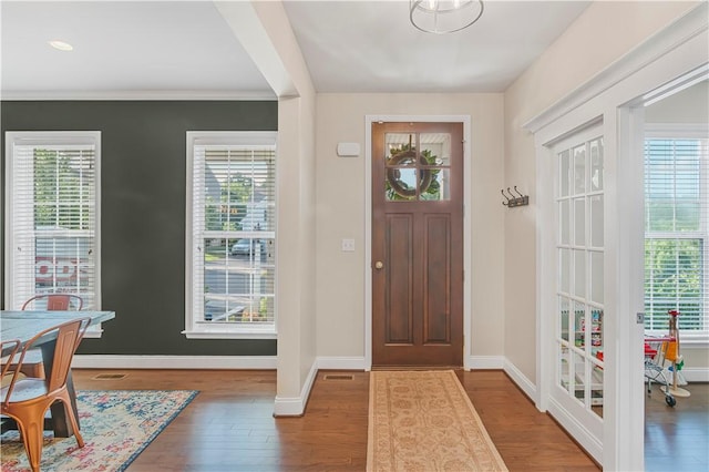 109 Overbrook Dr, Cranberry Twp, PA 16066 - foyer entrance with healthy amount of natural light and wood finished floors